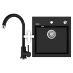 SET DREZ GRANITOVÝ BEZ ODKVAPU DG00C50BC + BATÉRIA DREZOVÁ GRANIT BDG3234BC