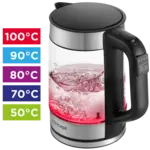 RK4067 Rýchlovarná kanvica s reguláciou teploty sklenená 1,7 l 2200W