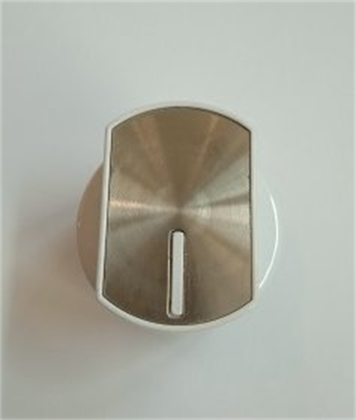 Plastový knoflík bílý + nerez SV