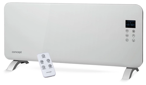 KS4000 Konvektor sklenený s montážou na stenu a diaľkovým ovládaním biely