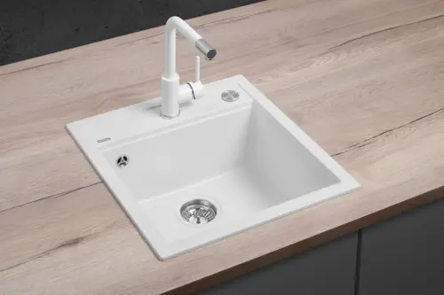 DG00C50wh Drez granitový bez odkvapu BIELY