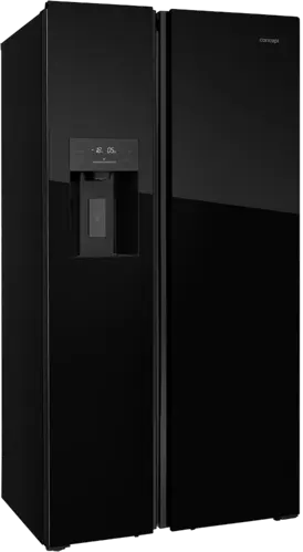 Americká chladnička s výrobníkom ľadu LA7691BC BLACK