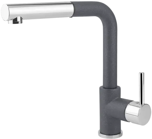 BDG4527dg Batéria drezová so sprchou granit TMAVO ŠEDÁ