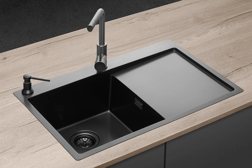 DNN1045dsl Nerezový drez s odkvapom NANO coat TITANIA ľavý