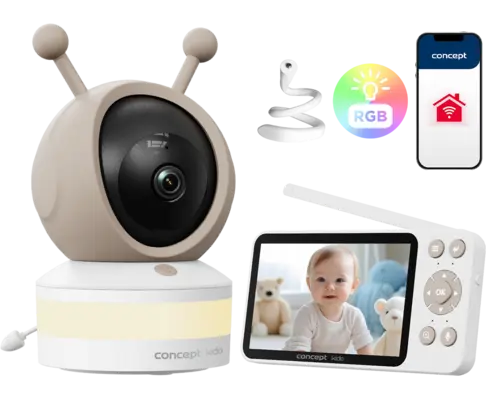 KD5010 Detská pestúnka s kamerou a LED osvetlením KIDO