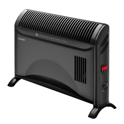 KS3017 Konvektor 2000 W s turbom čierna